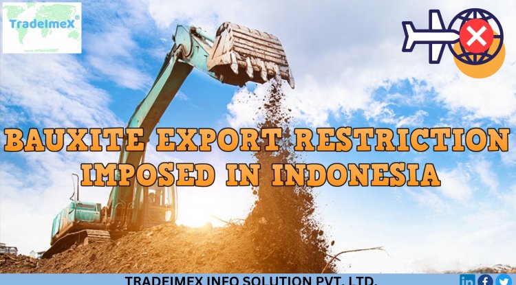 Bauxite Export Restriction Imposed in Indonesia – Indonesia Trade Data Report