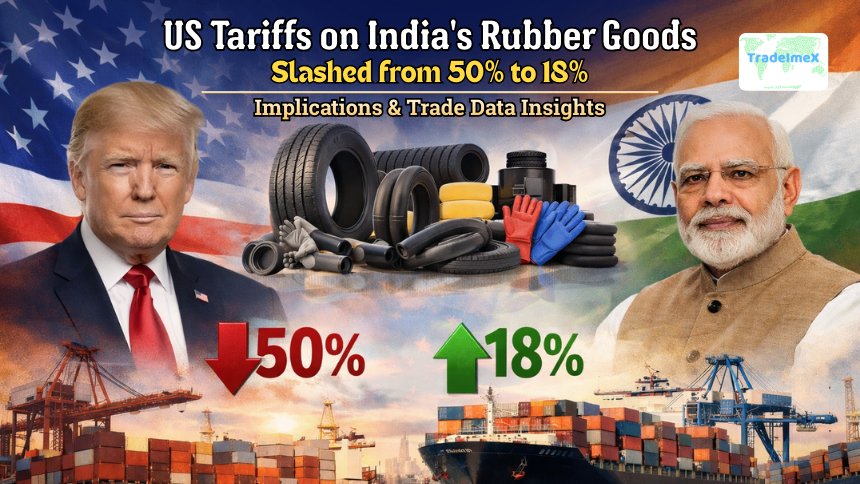 US Tariffs on India's Rubber Goods Slashed from 50% to 18%: Implications & Trade Data Insights